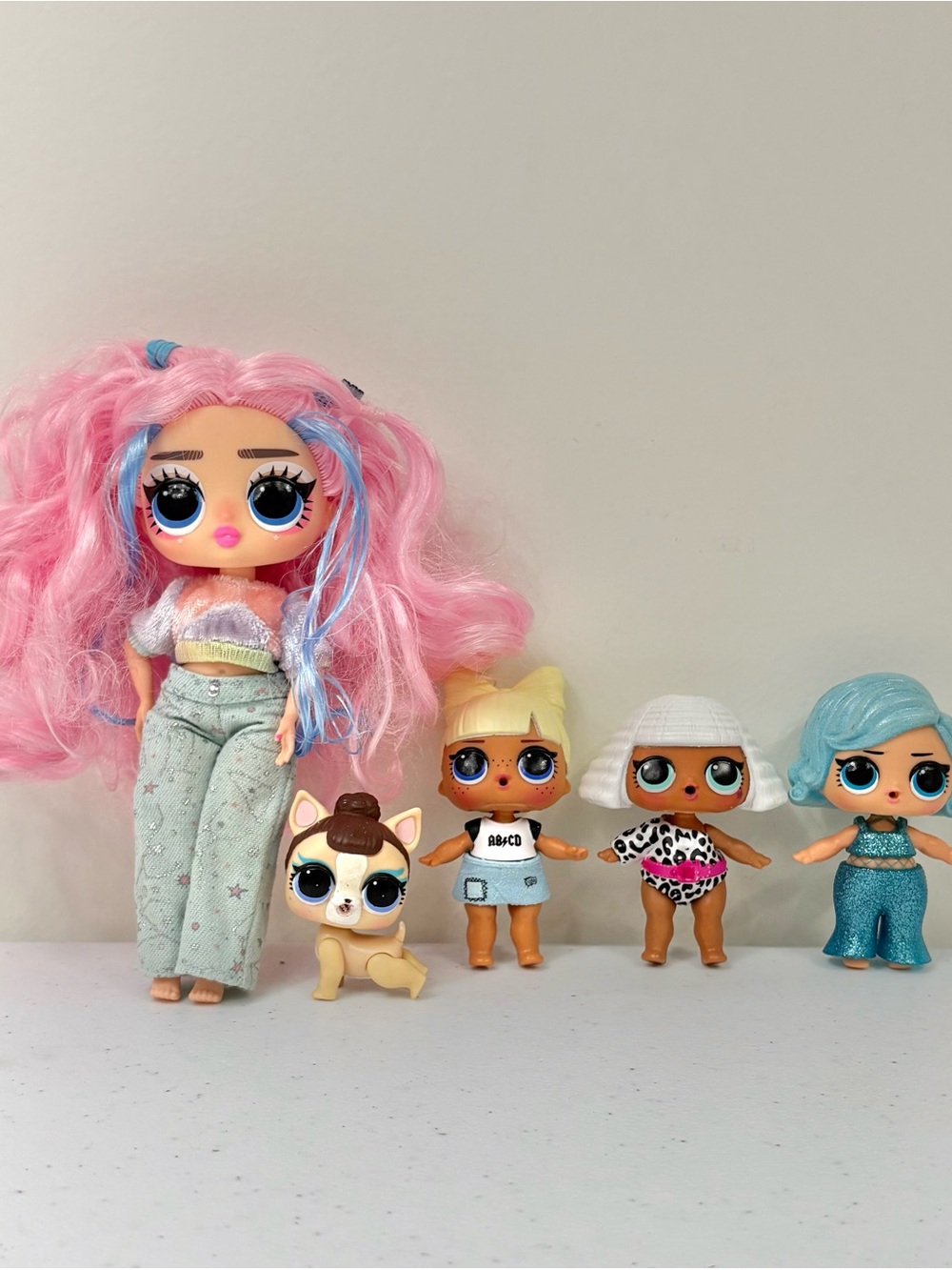 L.O.L. Surprise! Tweens & Splash Queen LOL Surprise Pets Puppy Lot of 5 Dolls